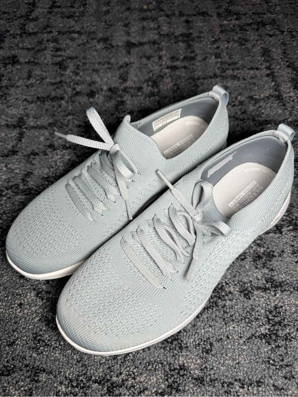 Skechers Performance Women's Go Walk Joy Faux Tie Slip-On Sneaker Shoes Size 7.5